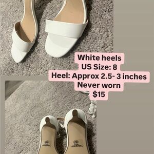 Elegant White Women's Heels